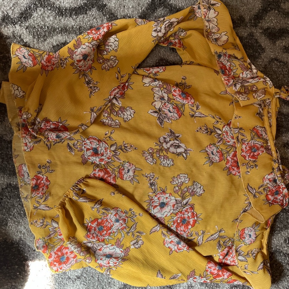 Off the shoulder floral top